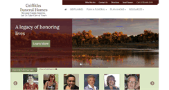 Desktop Screenshot of griffithsfuneralhomes.com